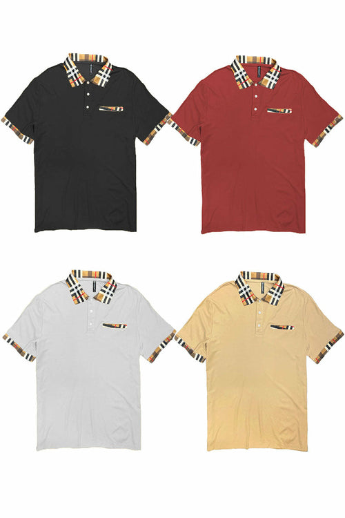 Polo Elegancia Cuadros Beige