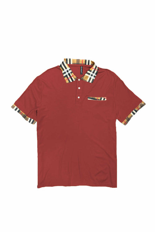 Polo Elegancia Cuadros Beige
