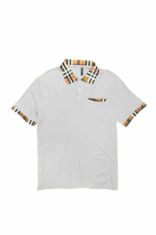 Polo Elegancia Cuadros Beige